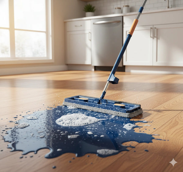 Mocio rotante con sistema di strizzatura integrato