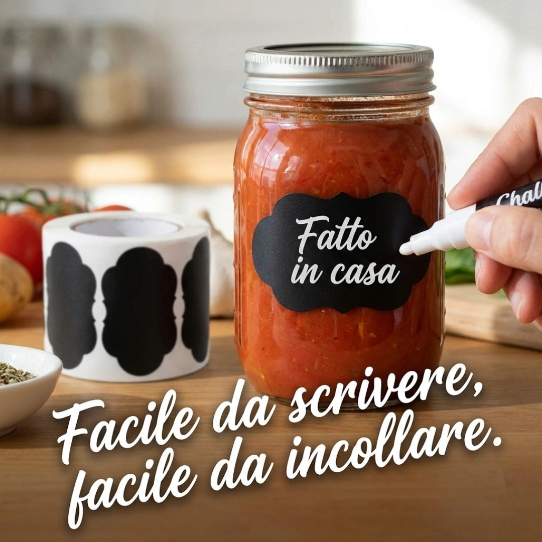 Etichette Lavagna Waterproof – La Soluzione Definitiva per la tua Cucina